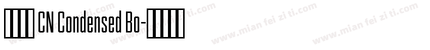 有愛鋭方 CN Condensed Bo字体转换